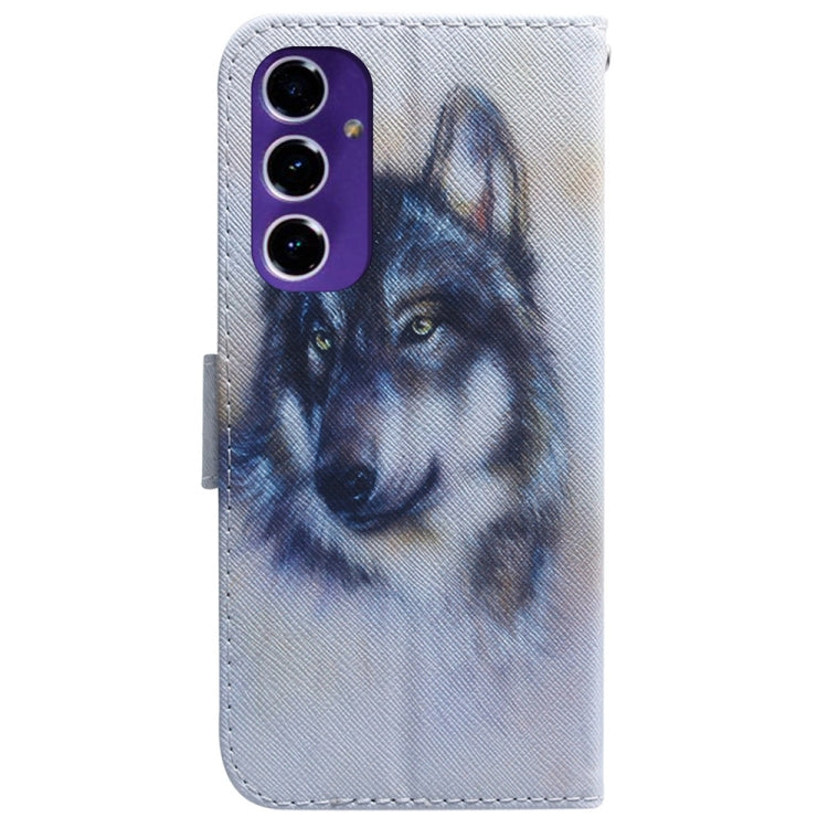 For Samsung Galaxy S24 FE 5G Coloured Drawing Flip Leather Phone Case