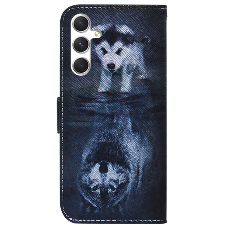 For Samsung Galaxy S25+ 5G Coloured Drawing Flip Leather Phone Case