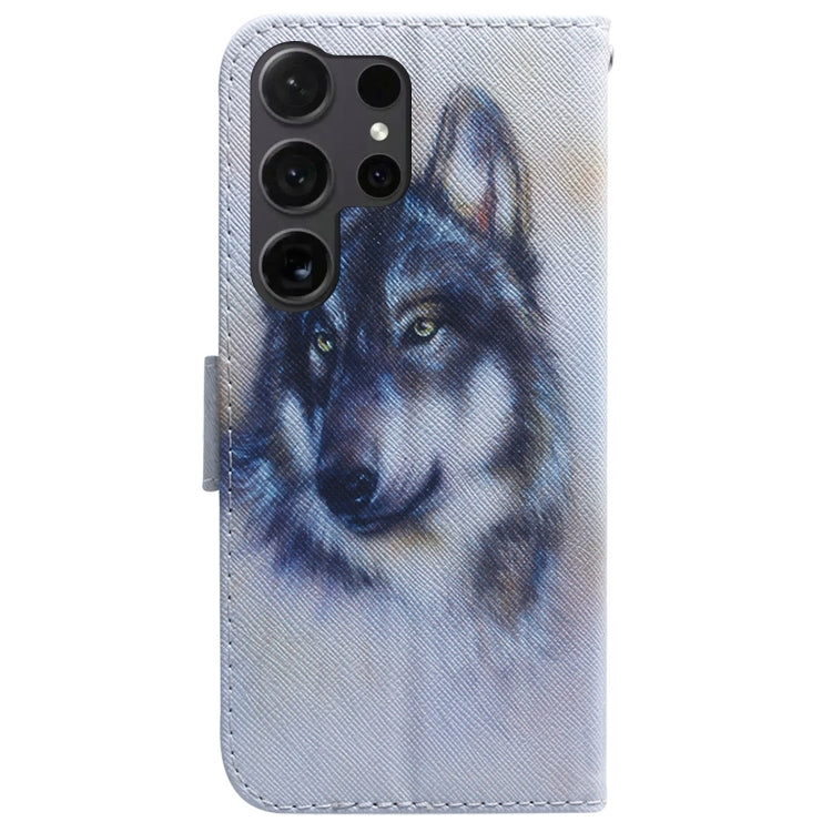 For Samsung Galaxy S25 Ultra 5G Coloured Drawing Flip Leather Phone Case