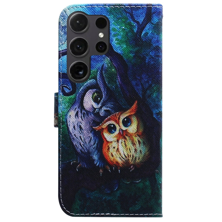 For Samsung Galaxy S25 Ultra 5G Coloured Drawing Flip Leather Phone Case
