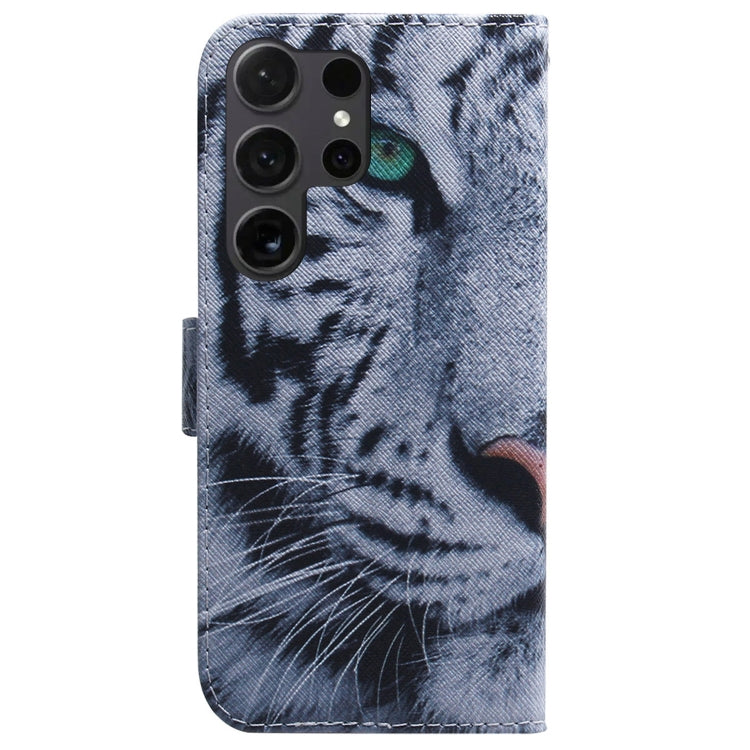 For Samsung Galaxy S25 Ultra 5G Coloured Drawing Flip Leather Phone Case