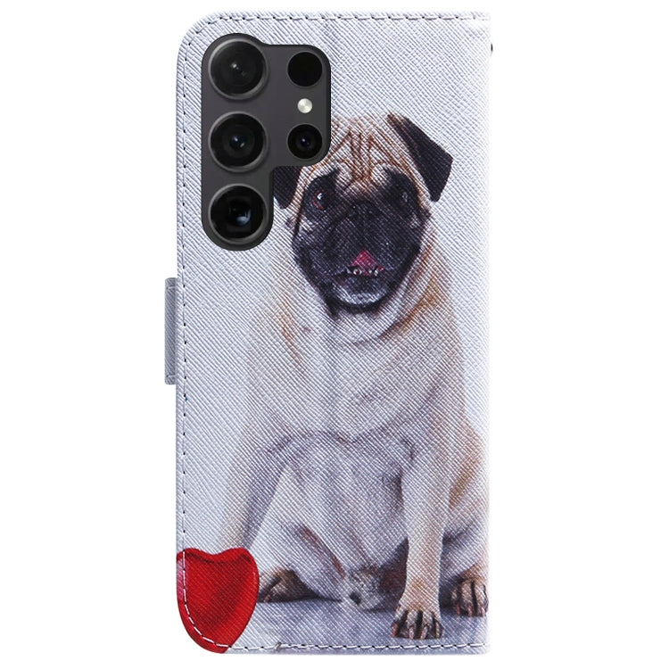 For Samsung Galaxy S25 Ultra 5G Coloured Drawing Flip Leather Phone Case