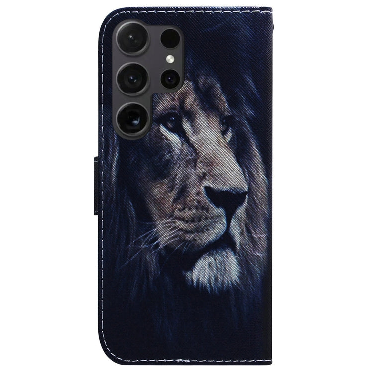 For Samsung Galaxy S25 Ultra 5G Coloured Drawing Flip Leather Phone Case