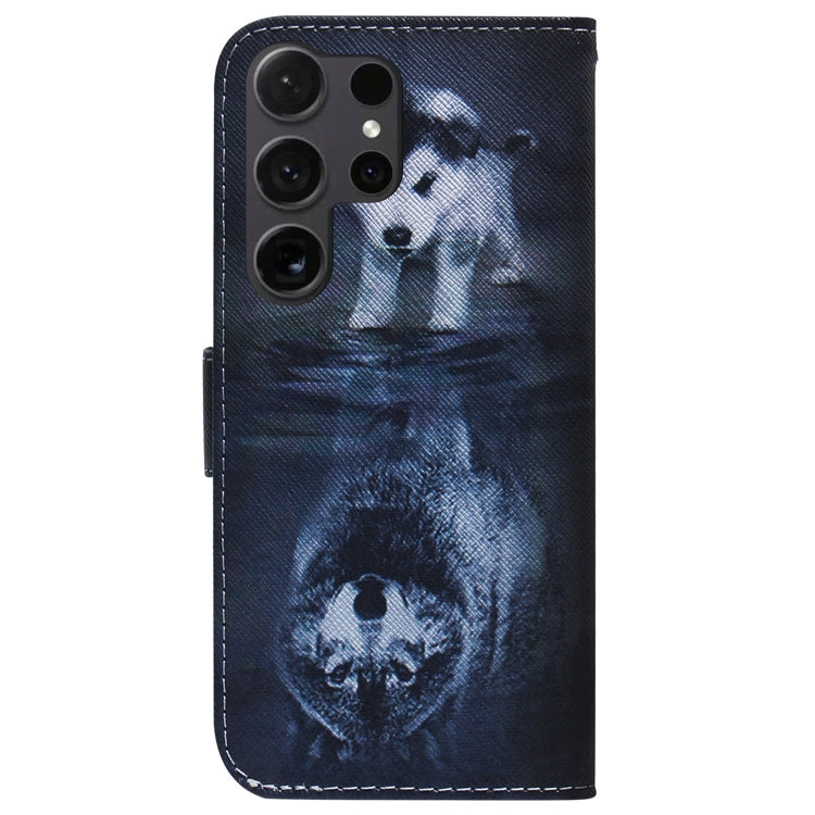 For Samsung Galaxy S25 Ultra 5G Coloured Drawing Flip Leather Phone Case