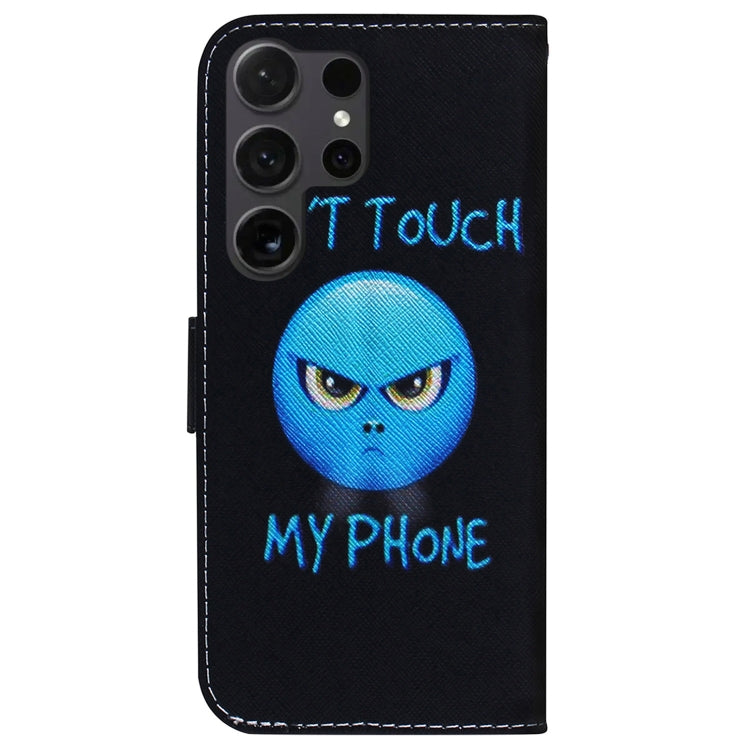 For Samsung Galaxy S25 Ultra 5G Coloured Drawing Flip Leather Phone Case