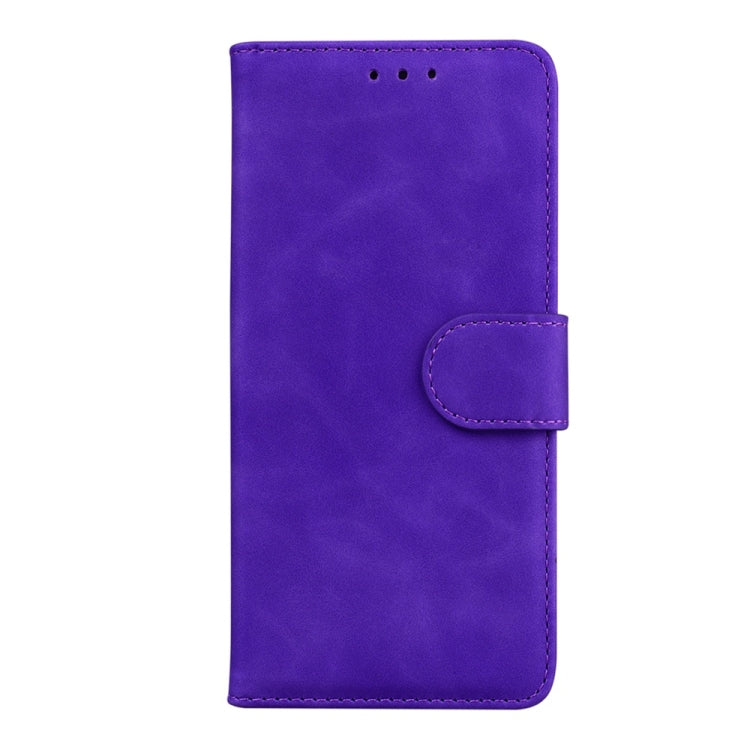 For Samsung Galaxy S24 FE 5G Skin Feel Pure Color Flip Leather Phone Case
