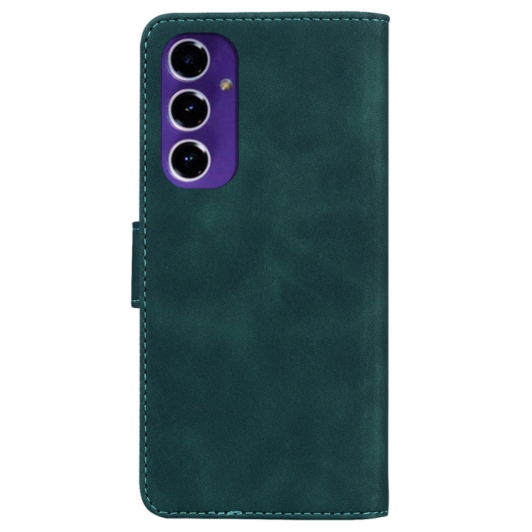 For Samsung Galaxy S24 FE 5G Skin Feel Pure Color Flip Leather Phone Case