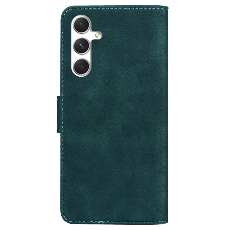 For Samsung Galaxy S25 5G Skin Feel Pure Color Flip Leather Phone Case
