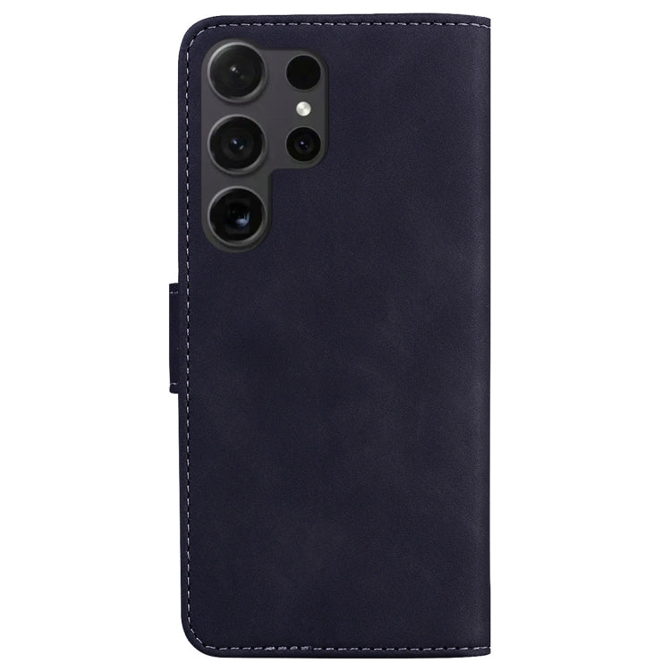 For Samsung Galaxy S25 Ultra 5G Skin Feel Pure Color Flip Leather Phone Case