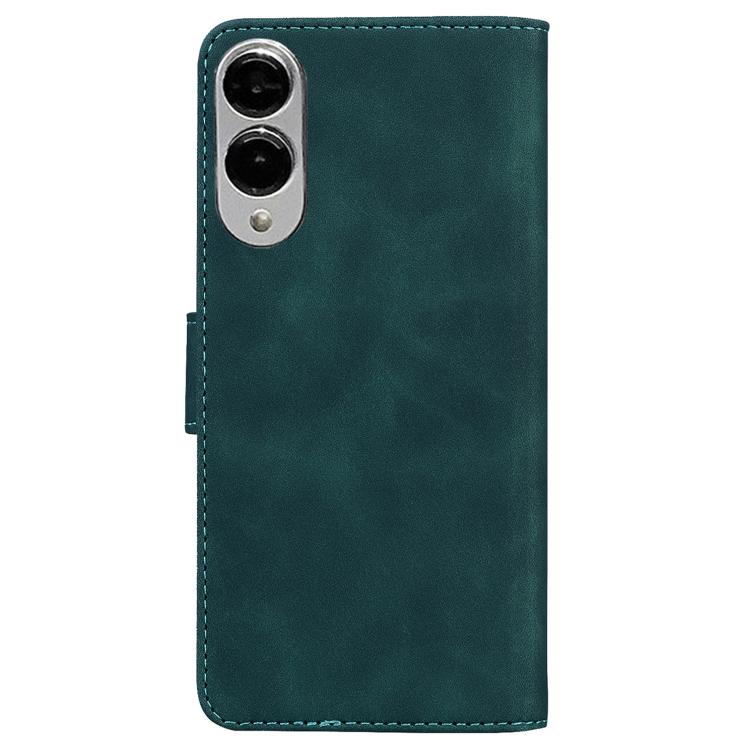 For Samsung Galaxy S25 Edge 5G Skin Feel Pure Color Flip Leather Phone Case