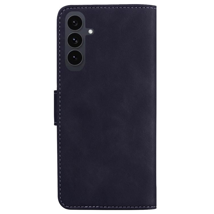 For Samsung Galaxy S25 FE 5G Skin Feel Pure Color Flip Leather Phone Case