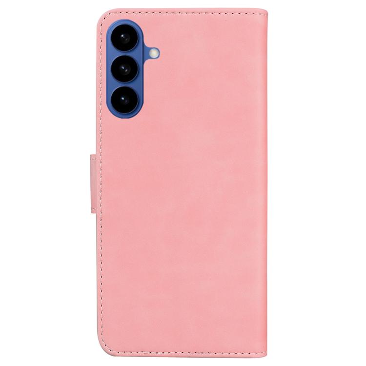 For Samsung Galaxy S26 5G Skin Feel Pure Color Flip Leather Phone Case