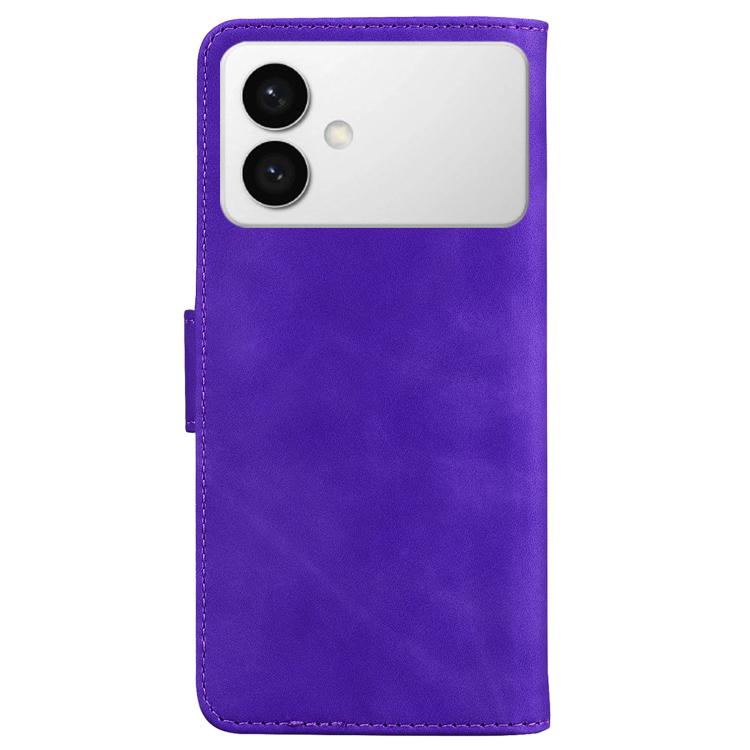 For Samsung Galaxy S26 Edge 5G Skin Feel Pure Color Flip Leather Phone Case