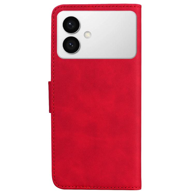 For Samsung Galaxy S26 Edge 5G Skin Feel Pure Color Flip Leather Phone Case
