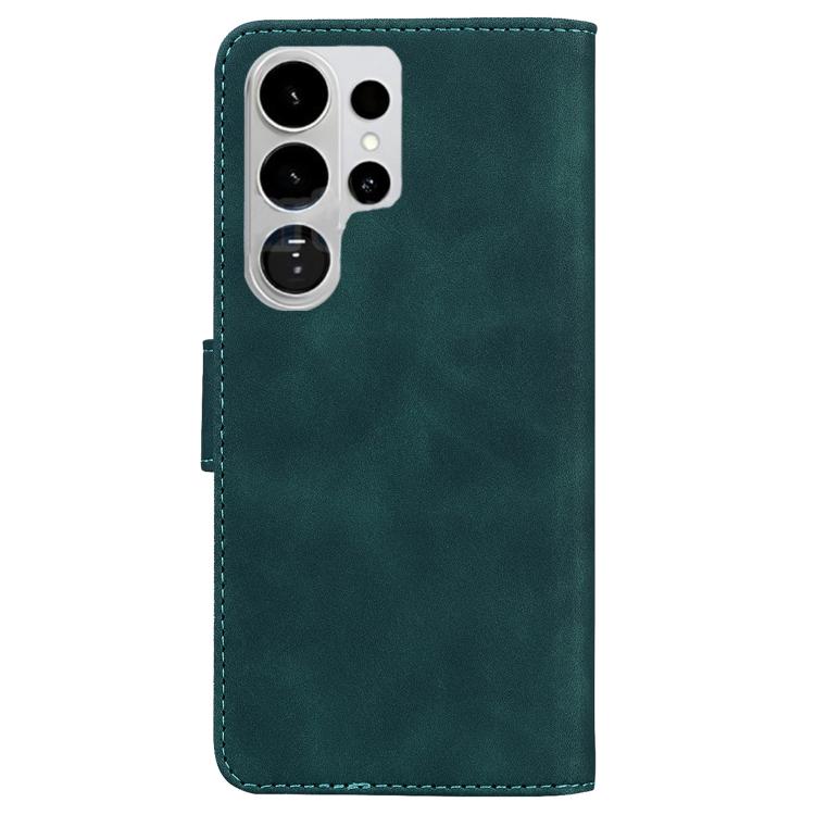 For Samsung Galaxy S26 Ultra 5G Skin Feel Pure Color Flip Leather Phone Case