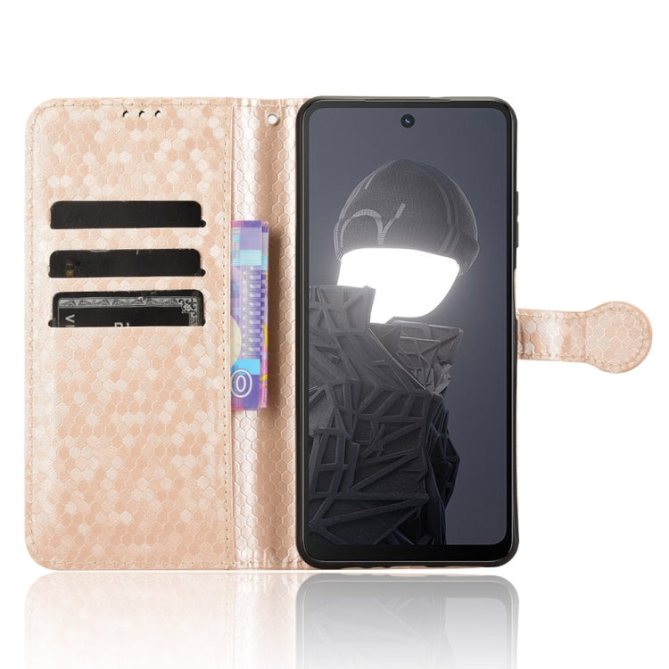 For HMD Fusion 5G Honeycomb Dot Texture Leather Phone Case