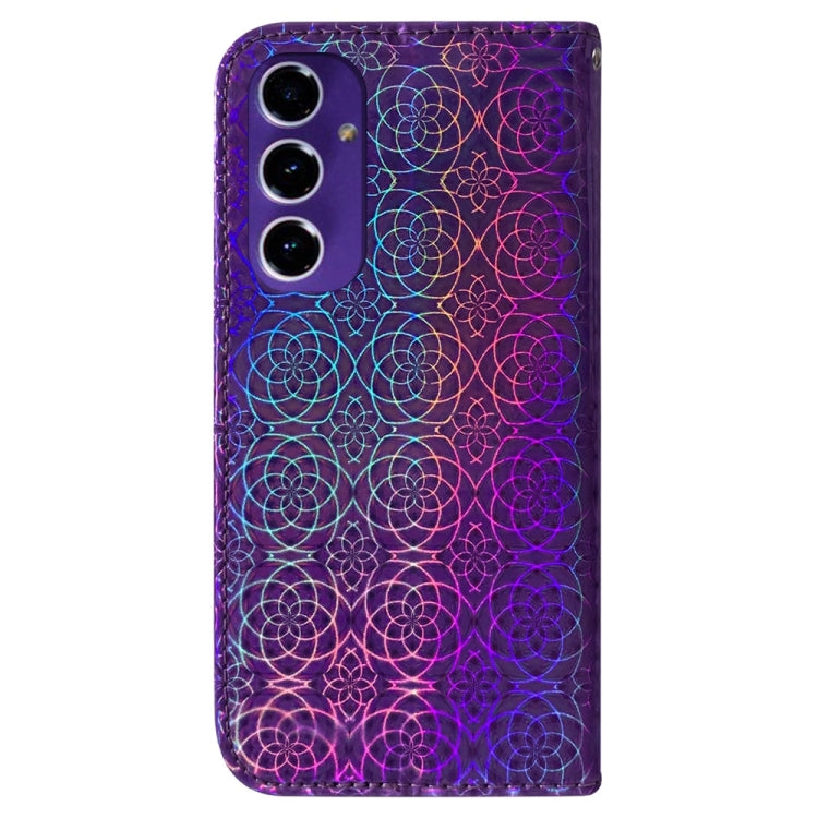 For Samsung Galaxy S24 FE 5G Colorful Magnetic Buckle Leather Phone Case