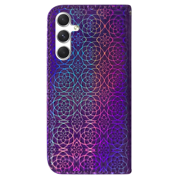 For Samsung Galaxy S25 5G Colorful Magnetic Buckle Leather Phone Case