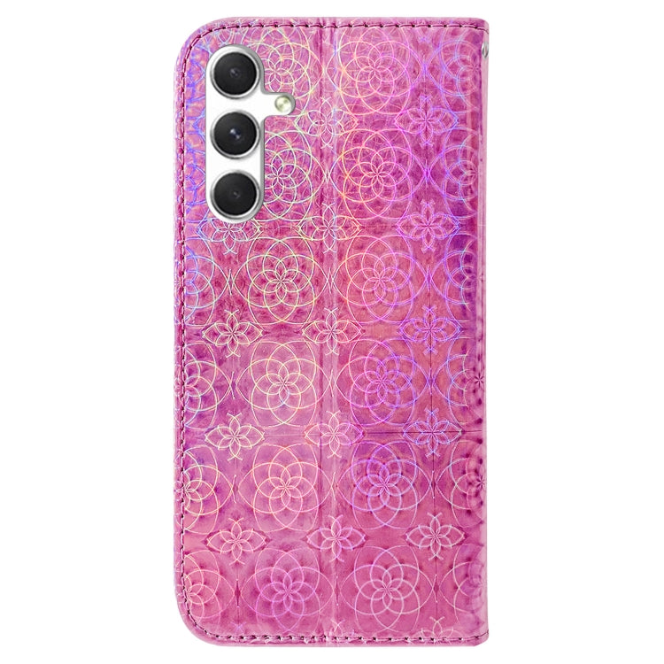 For Samsung Galaxy S25 5G Colorful Magnetic Buckle Leather Phone Case