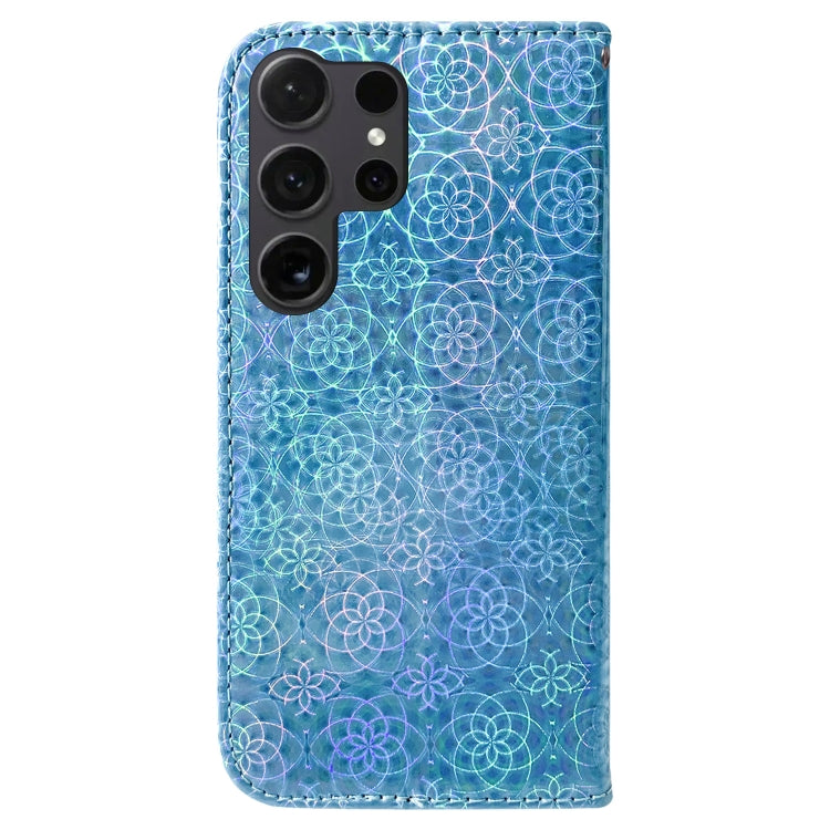 For Samsung Galaxy S25 Ultra 5G Colorful Magnetic Buckle Leather Phone Case