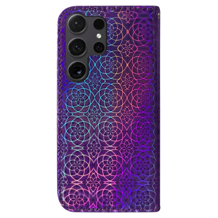 For Samsung Galaxy S25 Ultra 5G Colorful Magnetic Buckle Leather Phone Case