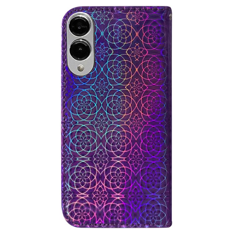 For Samsung Galaxy S25 Edge 5G Colorful Magnetic Buckle Leather Phone Case
