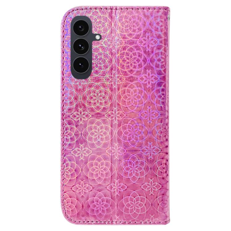 For Samsung Galaxy S25 FE 5G Colorful Magnetic Buckle Leather Phone Case