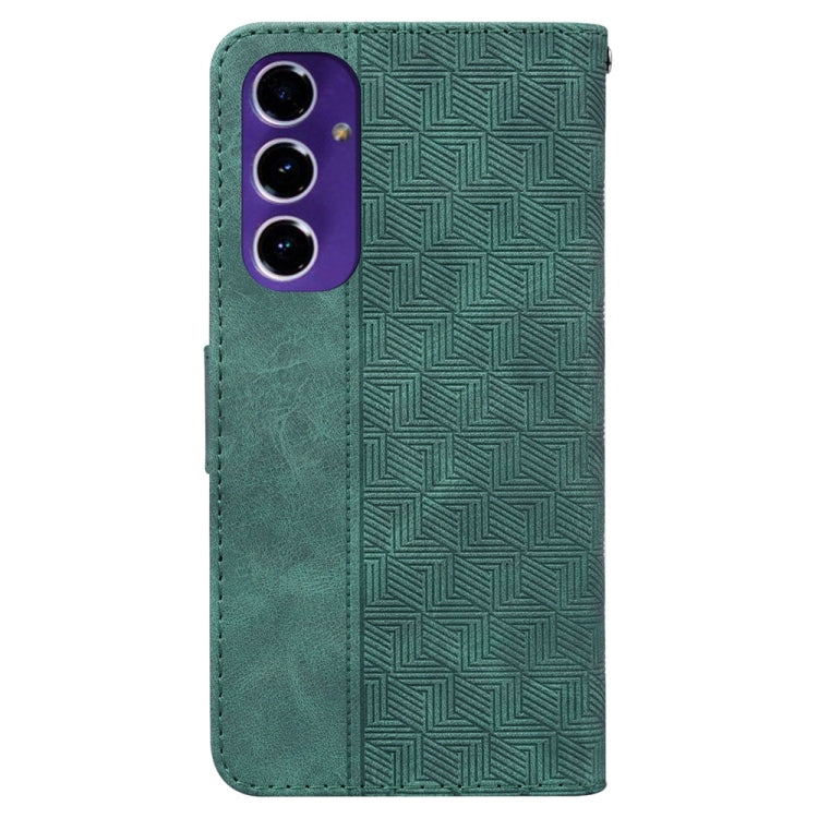 For Samsung Galaxy S24 FE 5G Geometric Embossed Leather Phone Case