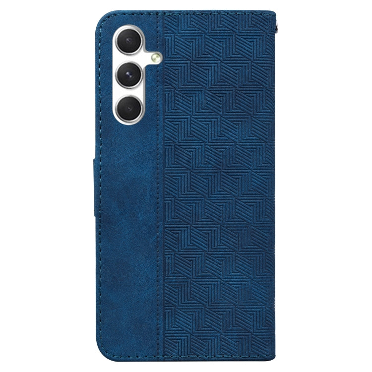 For Samsung Galaxy S25 5G Geometric Embossed Leather Phone Case