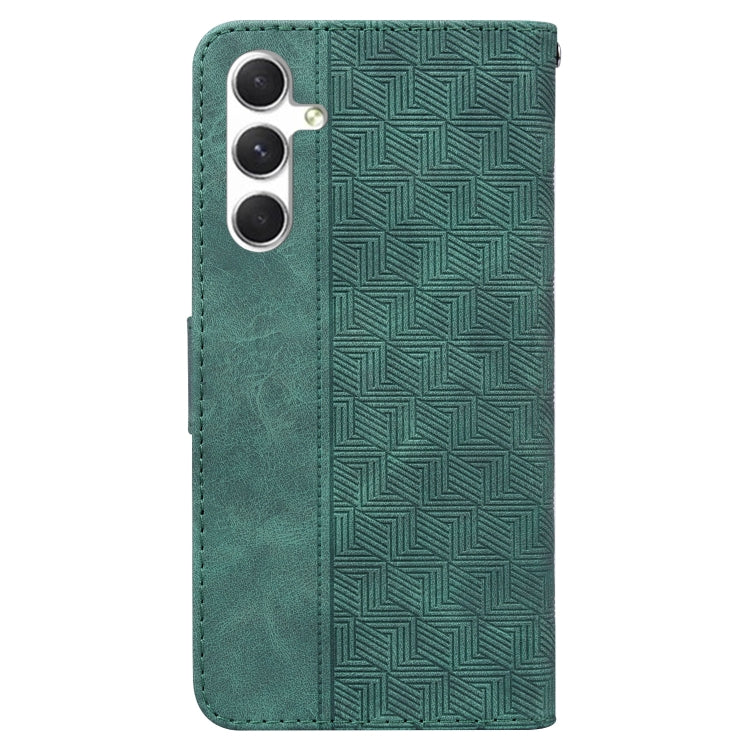 For Samsung Galaxy S25 5G Geometric Embossed Leather Phone Case