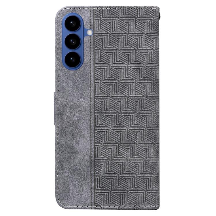 For Samsung Galaxy S26 5G Geometric Embossed Leather Phone Case