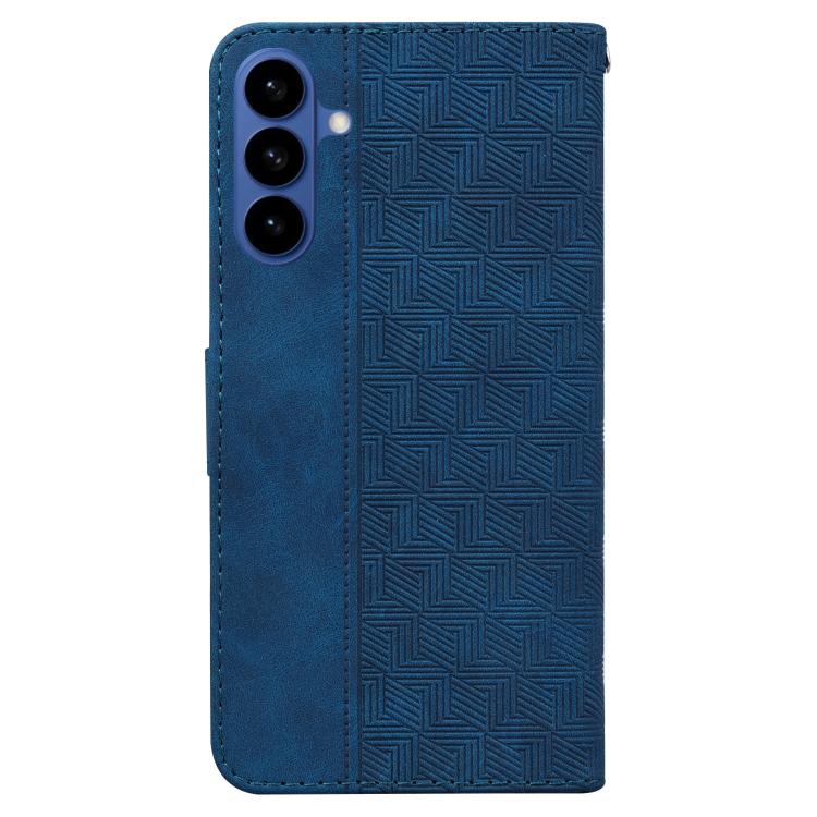 For Samsung Galaxy S26 5G Geometric Embossed Leather Phone Case