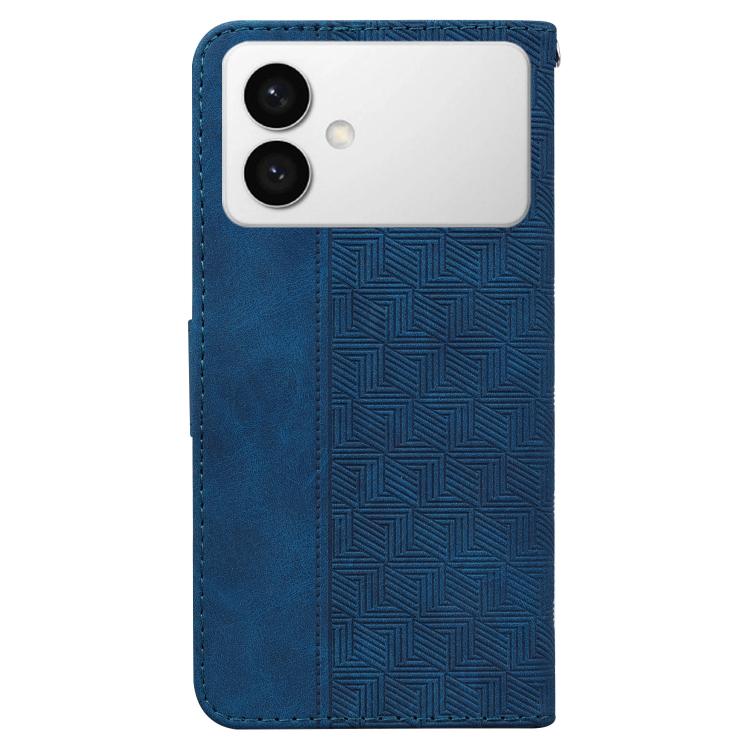 For Samsung Galaxy S26 Edge 5G Geometric Embossed Leather Phone Case
