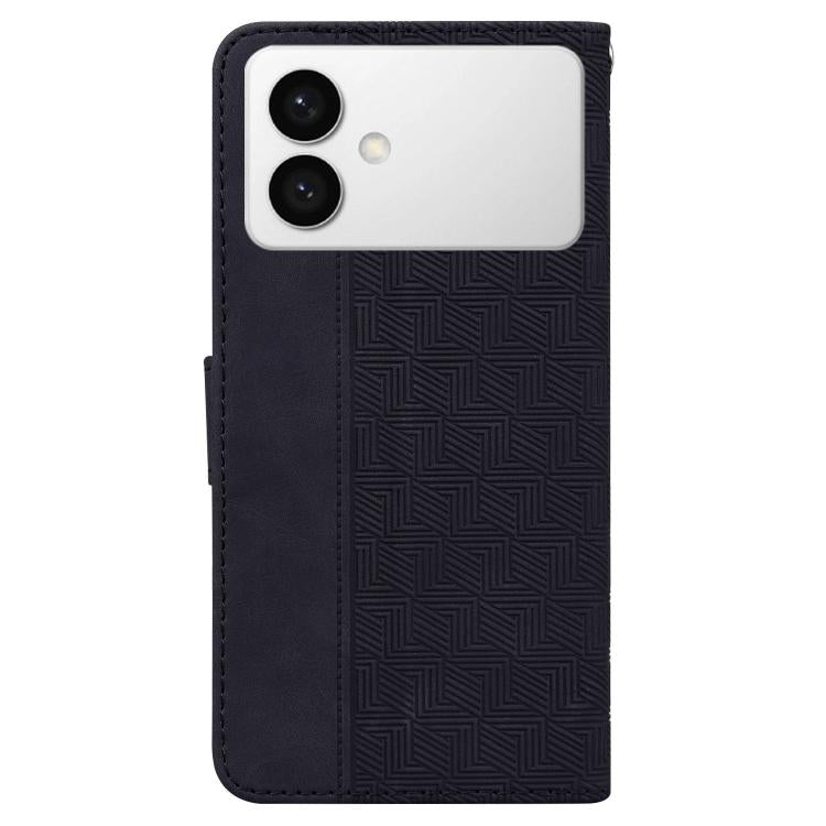 For Samsung Galaxy S26 Edge 5G Geometric Embossed Leather Phone Case