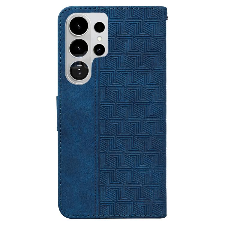 For Samsung Galaxy S26 Ultra 5G Geometric Embossed Leather Phone Case