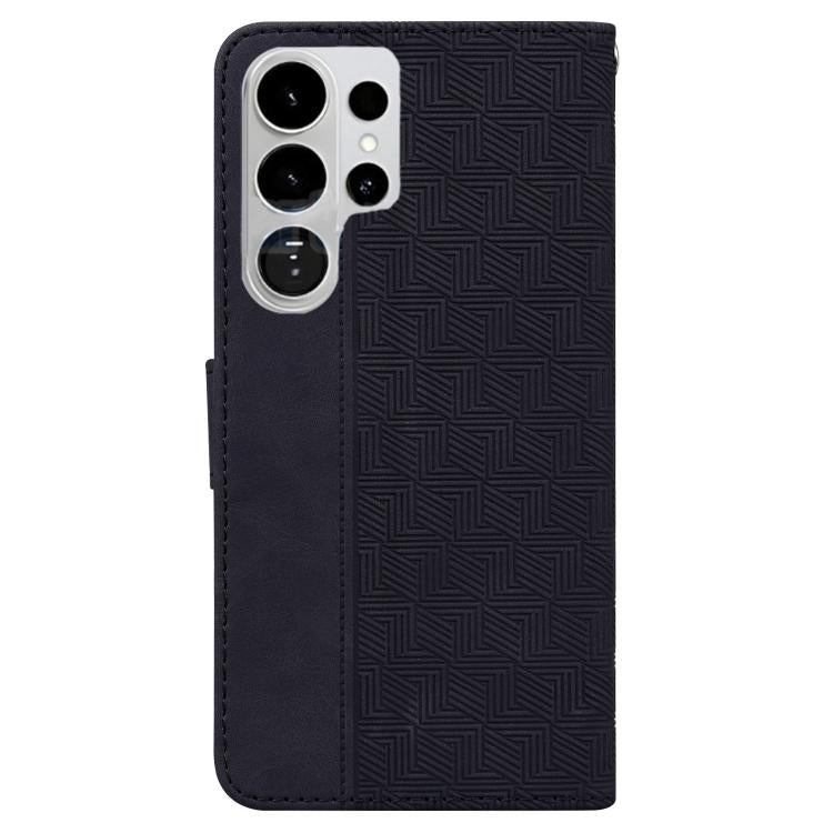 For Samsung Galaxy S26 Ultra 5G Geometric Embossed Leather Phone Case