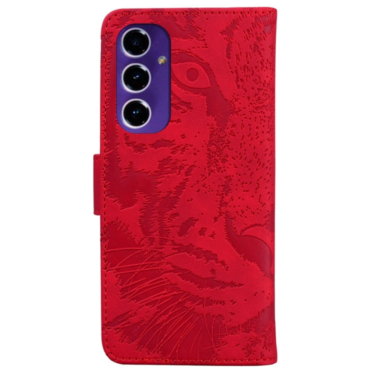 For Samsung Galaxy S24 FE 5G Tiger Embossing Pattern Flip Leather Phone Case