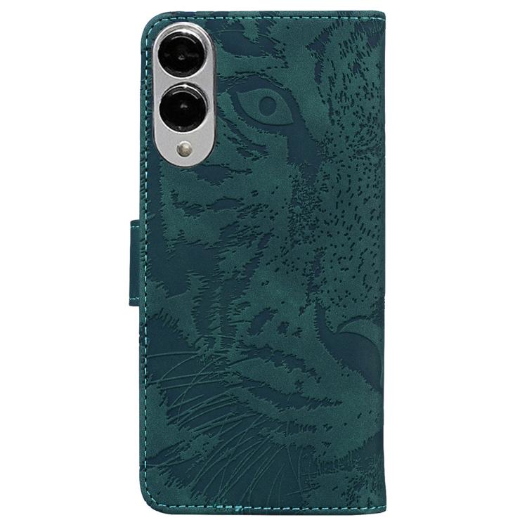 For Samsung Galaxy S25 Edge 5G Tiger Embossing Pattern Flip Leather Phone Case