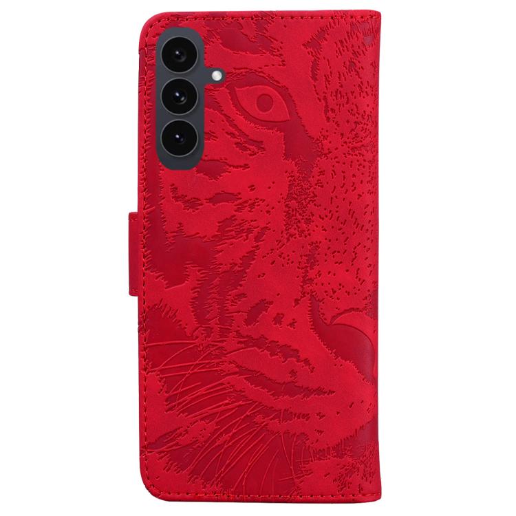 For Samsung Galaxy S25 FE 5G Tiger Embossing Pattern Flip Leather Phone Case
