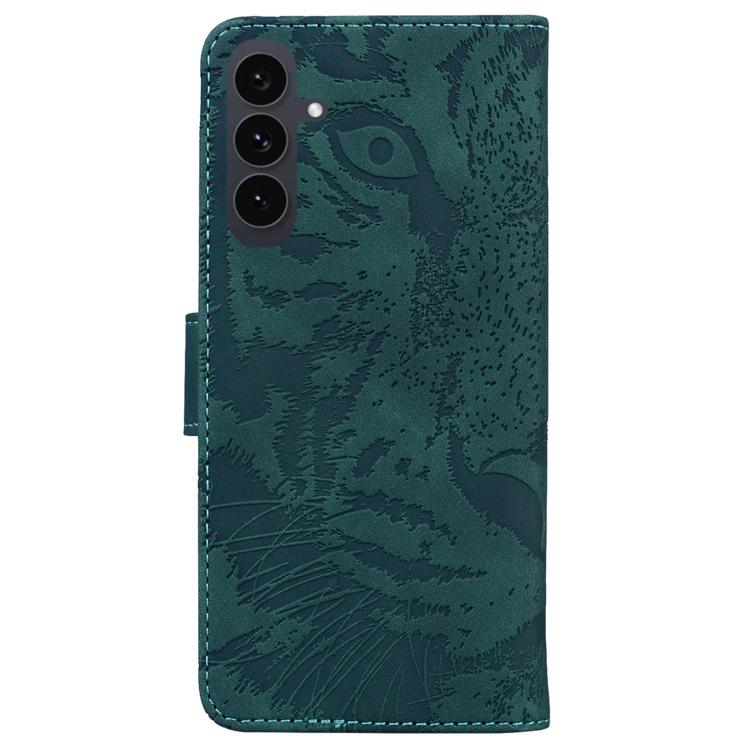 For Samsung Galaxy S25 FE 5G Tiger Embossing Pattern Flip Leather Phone Case