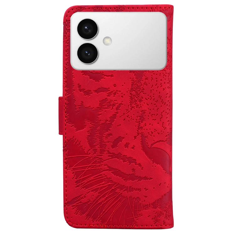 For Samsung Galaxy S26 Edge 5G Tiger Embossing Pattern Flip Leather Phone Case