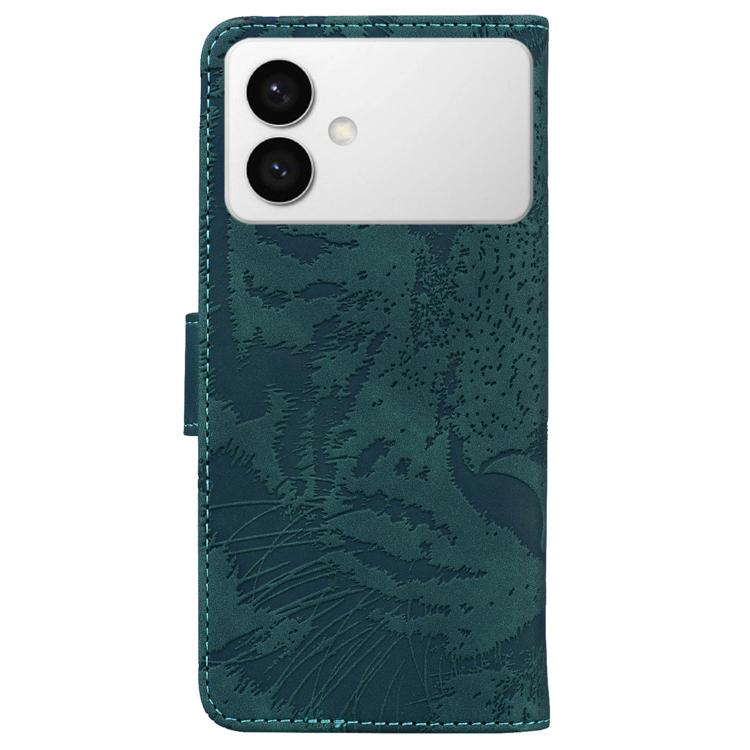 For Samsung Galaxy S26 Edge 5G Tiger Embossing Pattern Flip Leather Phone Case
