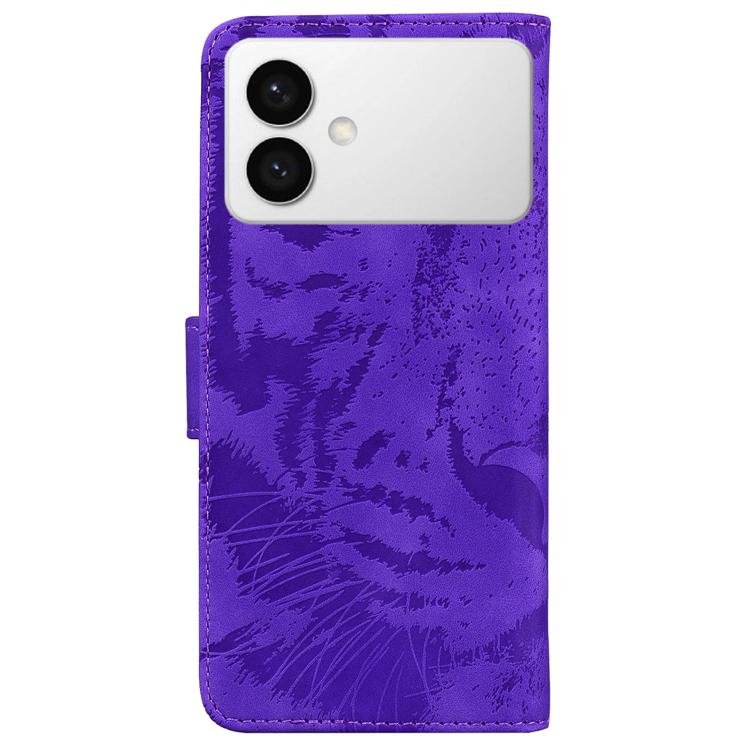 For Samsung Galaxy S26 Edge 5G Tiger Embossing Pattern Flip Leather Phone Case