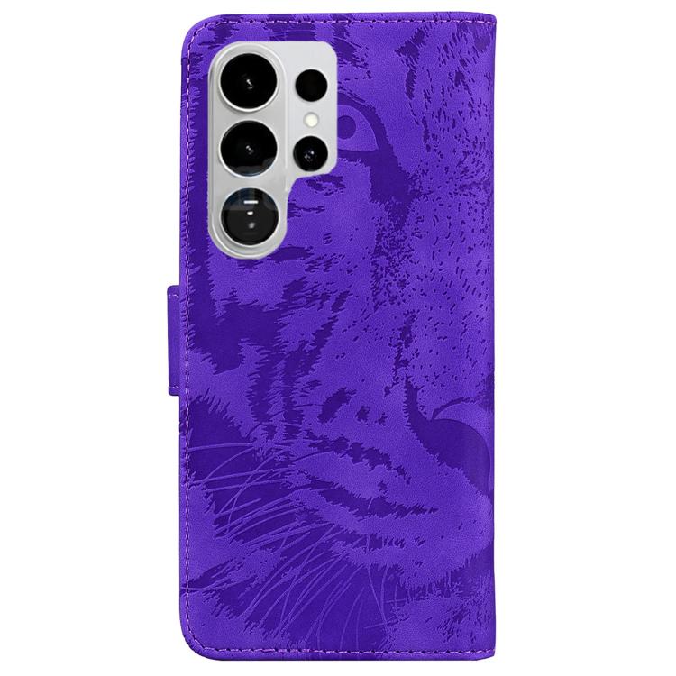 For Samsung Galaxy S26 Ultra 5G Tiger Embossing Pattern Flip Leather Phone Case