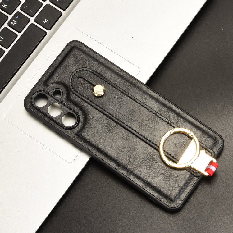 For Samsung Galaxy F55 / M55 / C55 5G Wristband Leather Back Phone Case