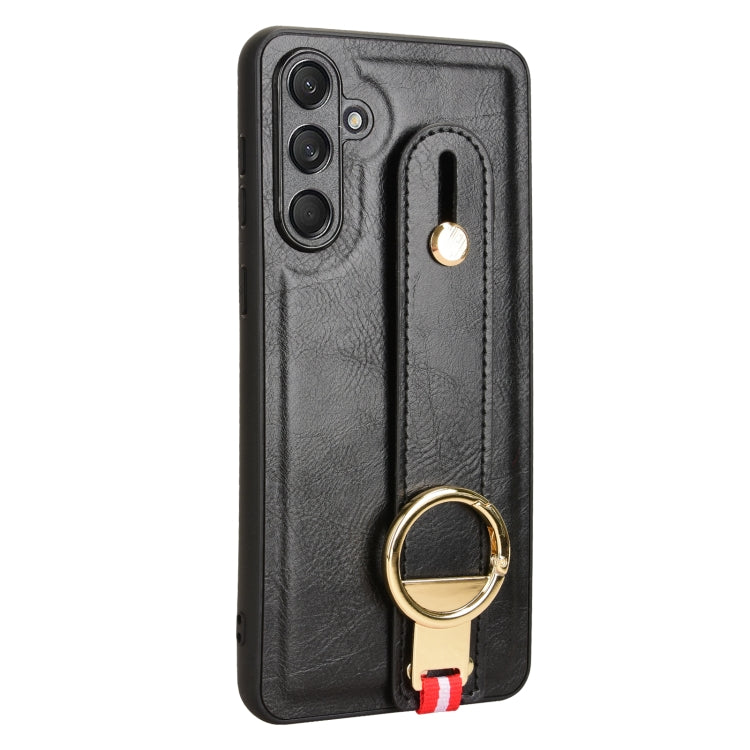For Samsung Galaxy F55 / M55 / C55 5G Wristband Leather Back Phone Case