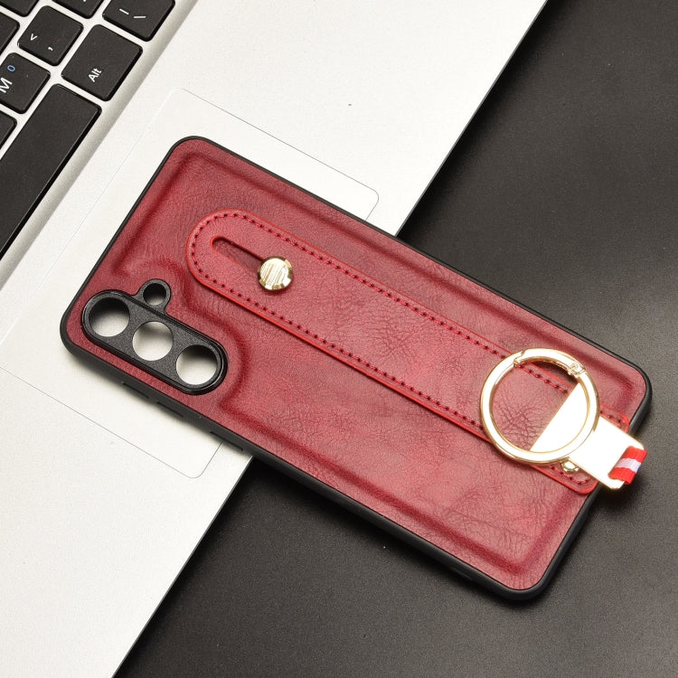 For Samsung Galaxy F55 / M55 / C55 5G Wristband Leather Back Phone Case