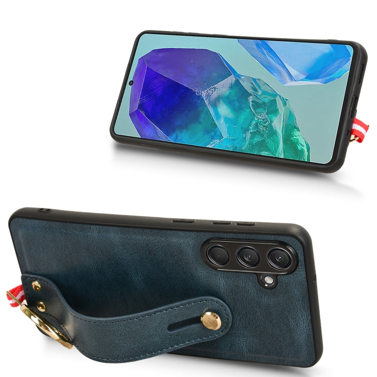For Samsung Galaxy F55 / M55 / C55 5G Wristband Leather Back Phone Case