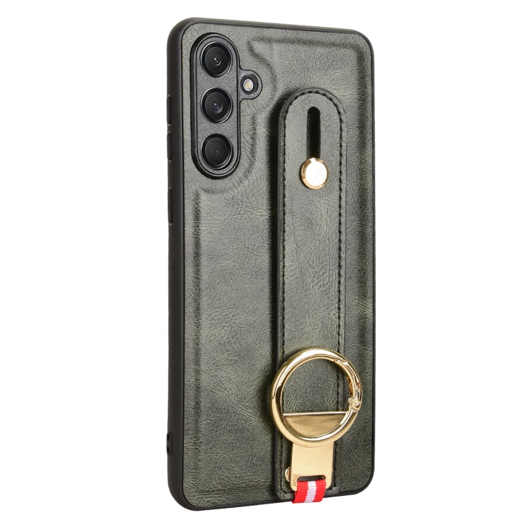 For Samsung Galaxy F55 / M55 / C55 5G Wristband Leather Back Phone Case