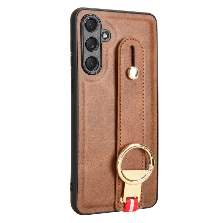 For Samsung Galaxy F55 / M55 / C55 5G Wristband Leather Back Phone Case